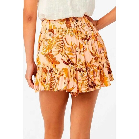 Rip Curl Shorts Sunday Swell Women’s Size XS Flutter Elastic Waist Tropical Prin - Picture 3 of 11
